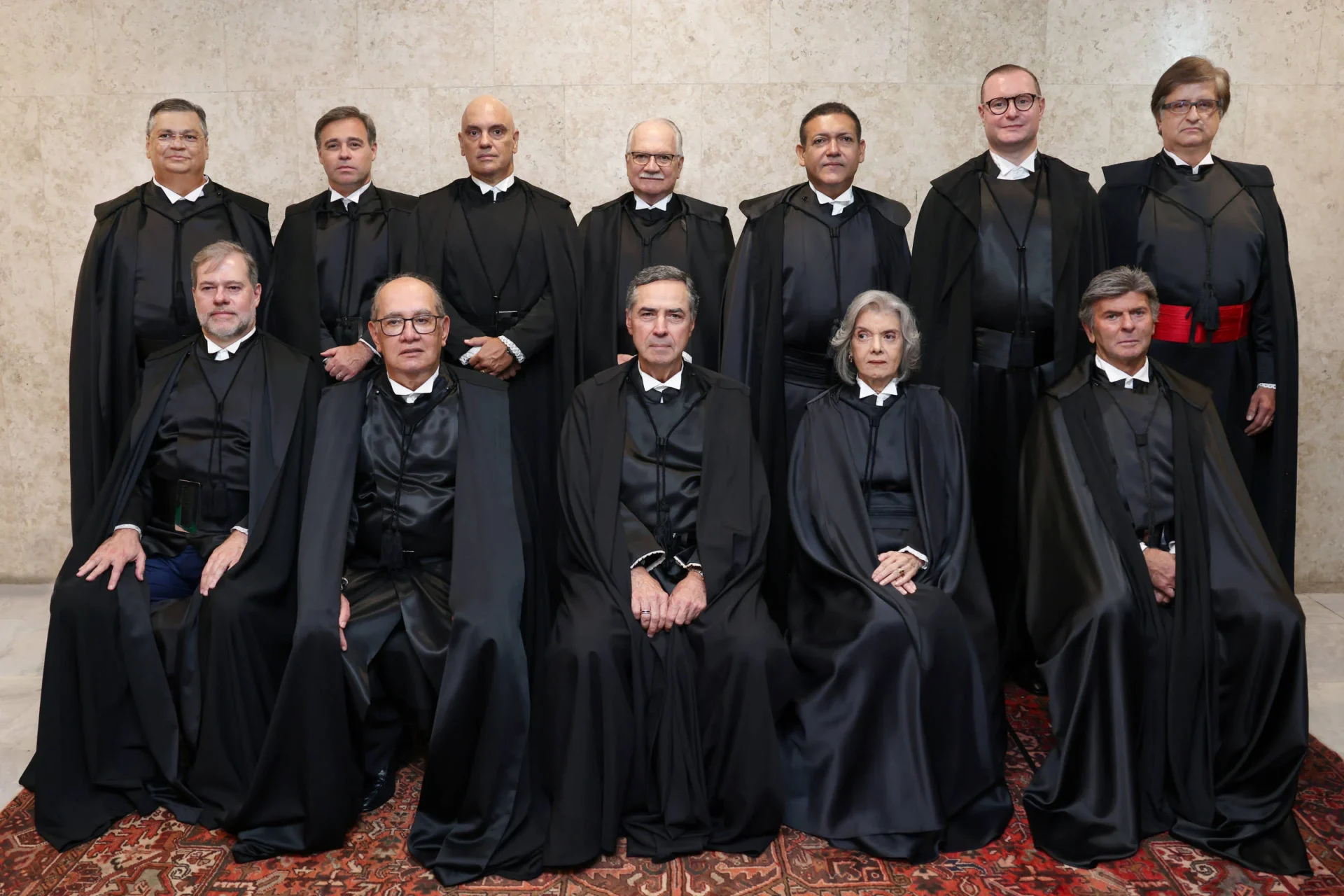 Composição atual do STF — todos os ministros em sessão plenária