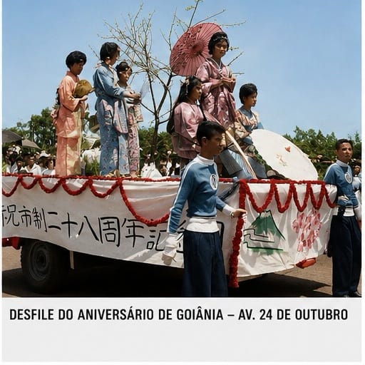 Retratos institucionais junto a bandeiras do Brasil e do Japão