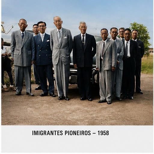 Fotografia histórica de imigrantes pioneiros