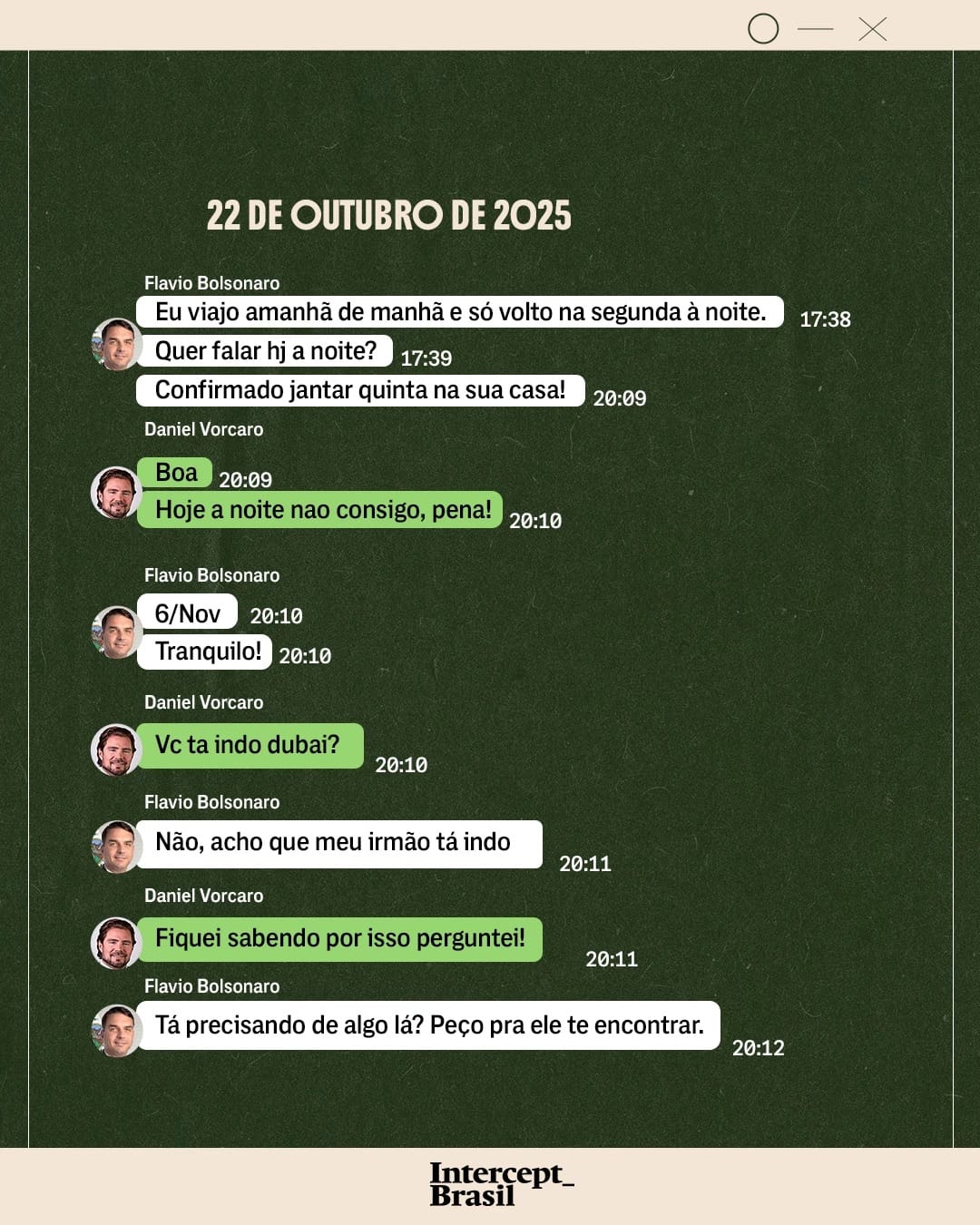 Captura de tela de conversas que mencionam encontros e confirmações de datas