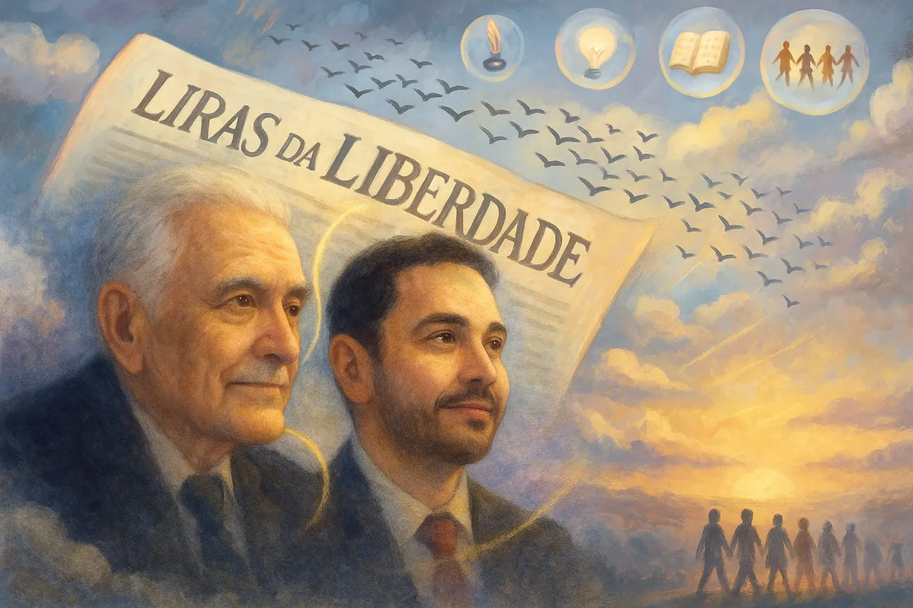 Considerações sobre a crônica Liras da Liberdade - Sonho e Editorial de Fundação, de Arthur da Paz