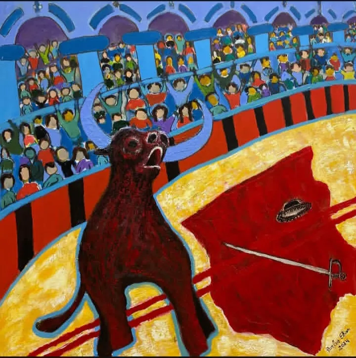 Sobre a tela Morte de um toureiro, de Carlos Elias Silva